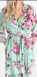 Posh Peanut Robe Aqua Size S